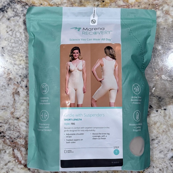 🌸EUC Marena Recovery Girdle with Suspenders — Compression Faja— Beige — Sz L - Picture 2 of 9